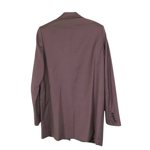 Aritzia Wilfred Belcastel Blazer Jacket Oversized Brown Tailored Women's Medium - Picture 6 of 8